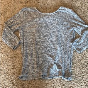 Quarter Sleeve Tie Back Sweater